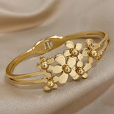 Pulseira Flores Douradas